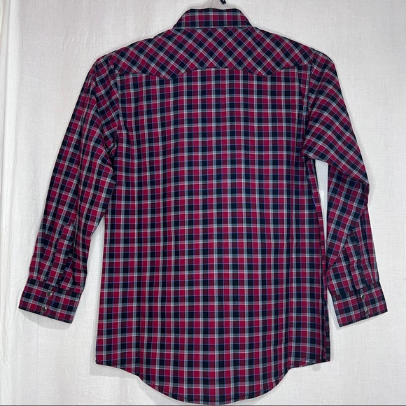 Wrangler Boy's Pearl Snap Button Western Shirt - Picture 3 of 15